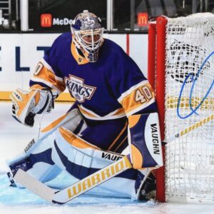 Darcy Kuemper Los Angeles Kings Purple Autographed 8x10 Photo