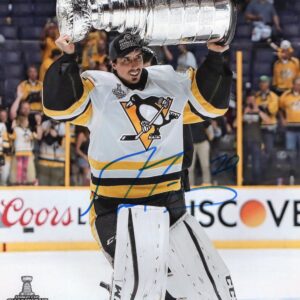 Marc-Andre Fleury Pittsburgh Penguins Stanley Cup Champion Autographed 8x10 Photo