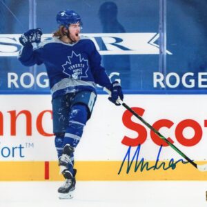 William Nylander Toronto Maple Leafs 3rd Blue Jersey Autographed 8x10 Photo