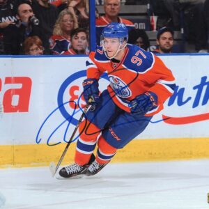 Connor McDavid Edmonton Oilers Third Jersey Autographed 8x10 Photo