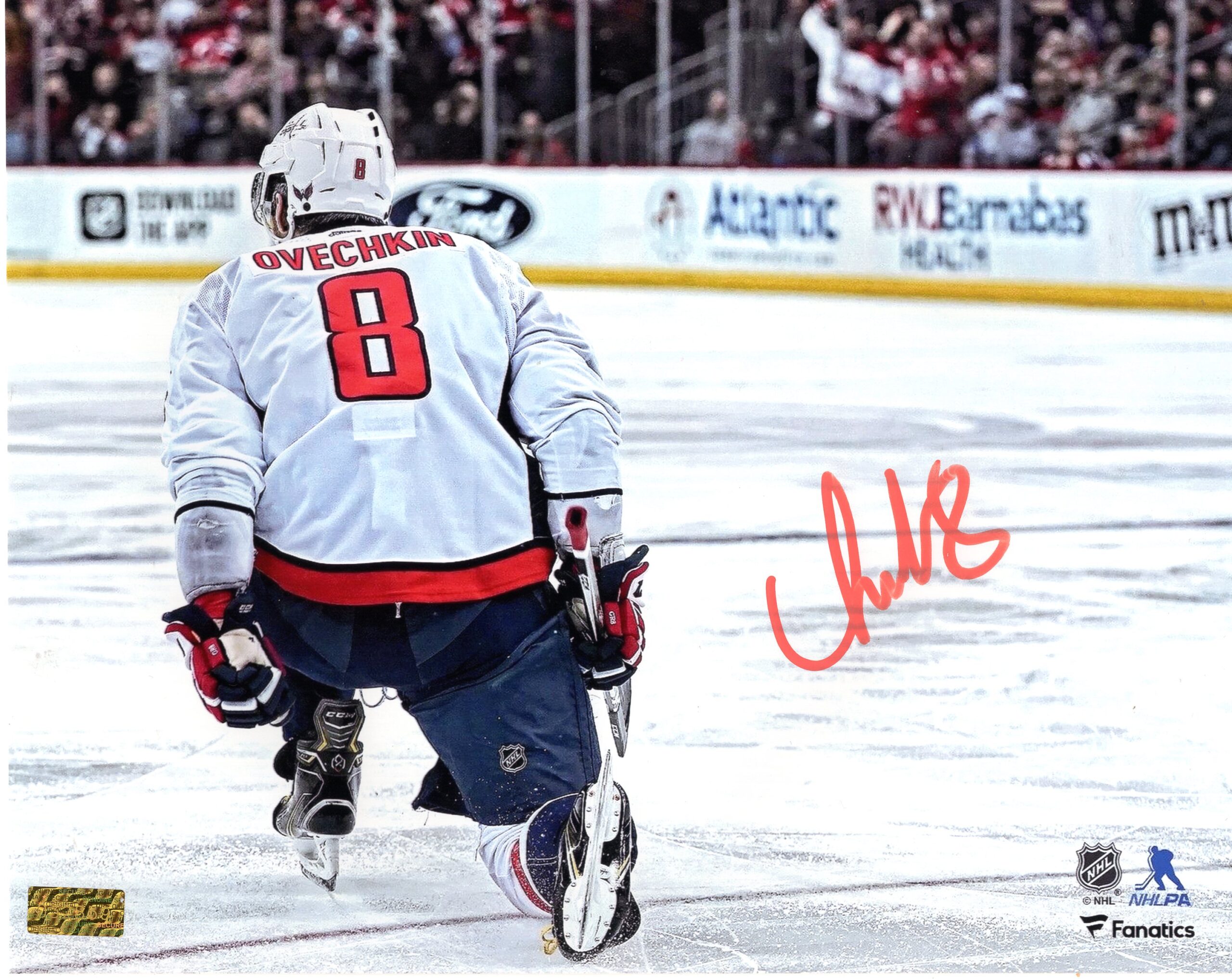 Alex Ovechkin Washington Capitals Celebration of Scoring A Goal Autographed 8x10 Photo