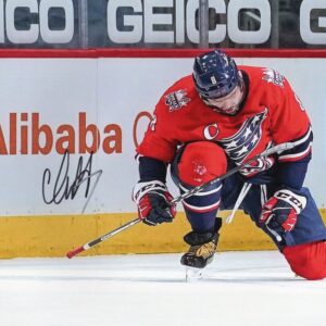Alex Ovechkin Washington Capitals Celebrating A Goal Autographed 8x10 Photo