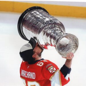 Brad Marchand Florida Panthers Cup Champion Autographed 8x10 Photo