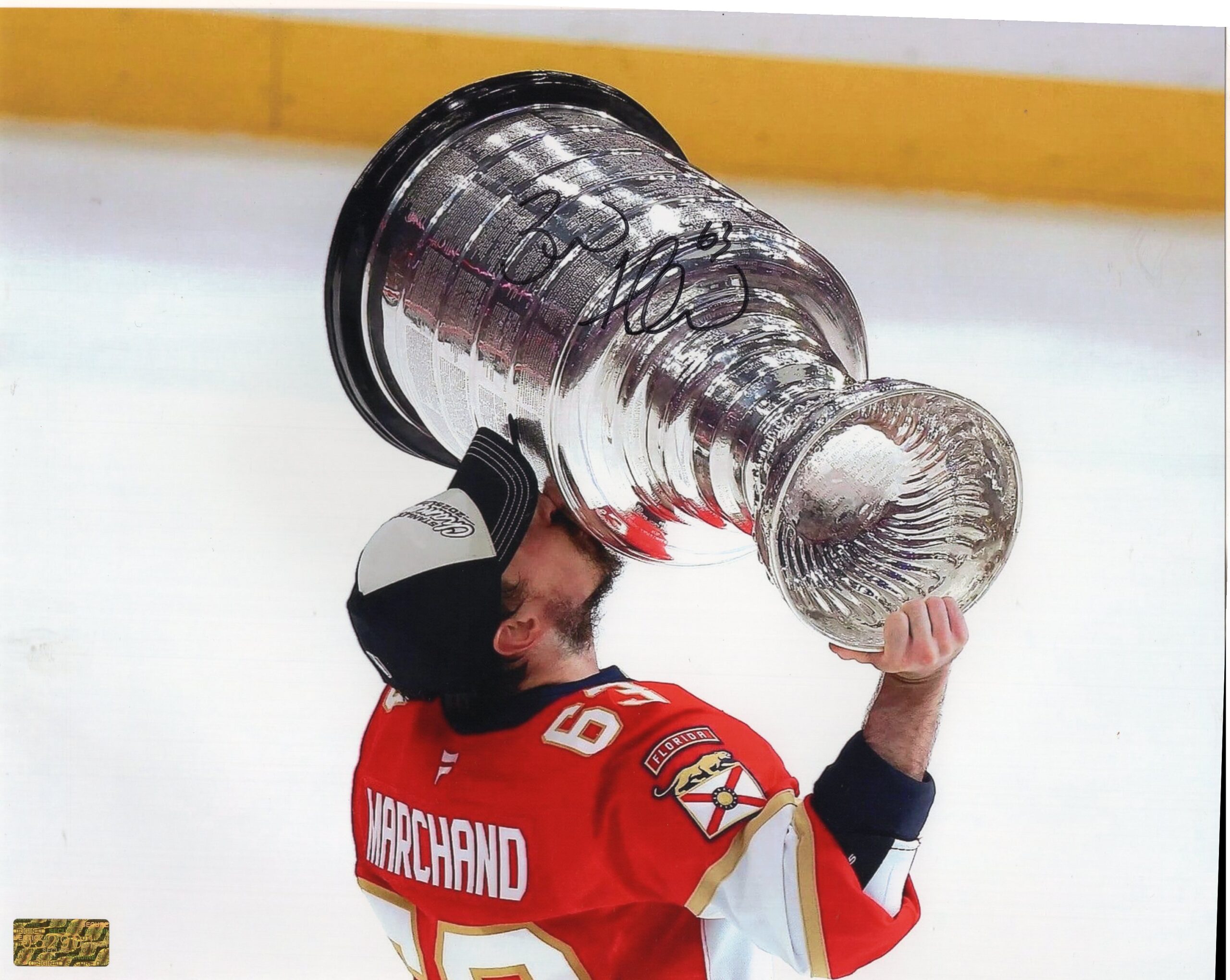 Brad Marchand Florida Panthers Cup Champion Autographed 8x10 Photo