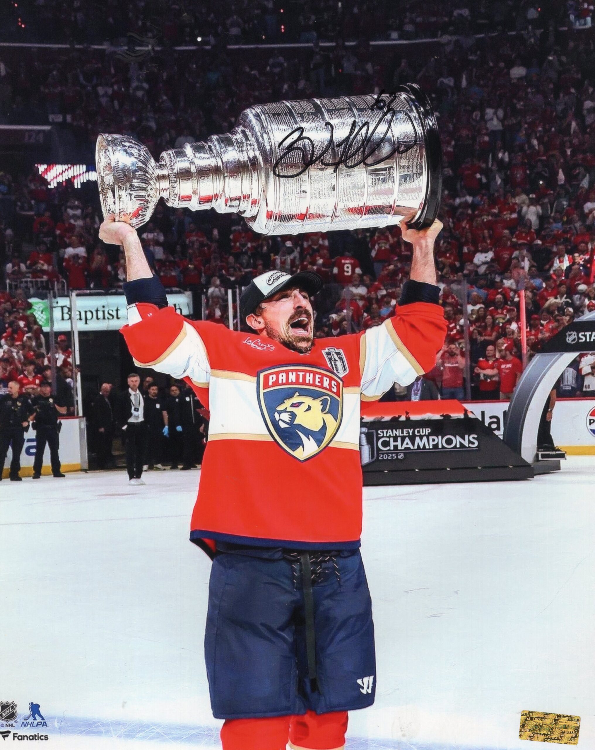 Brad Marchand Florida Panthers Cup Champion Autographed 8x10 Photo