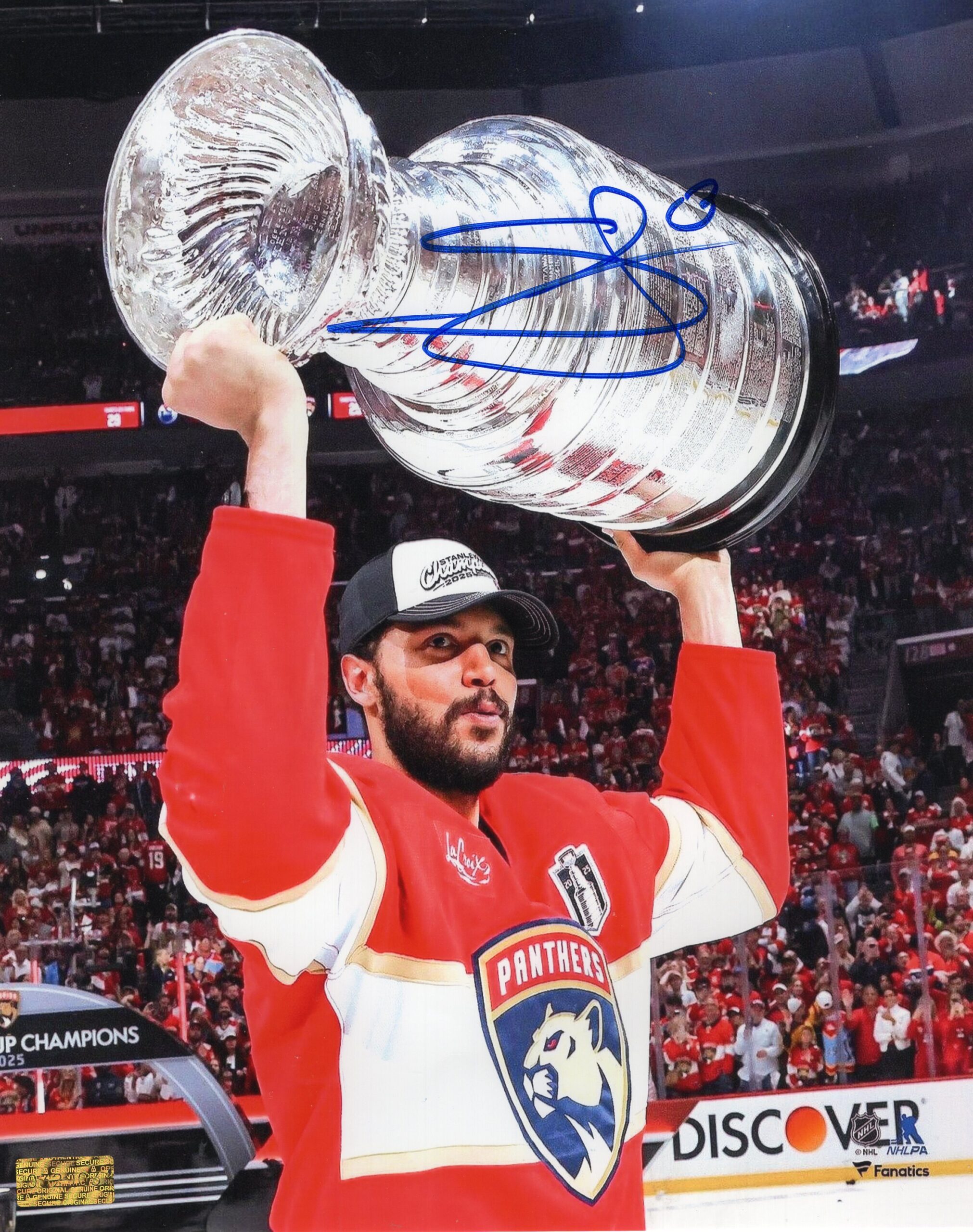 Seth Jones Florida Panthers Lifting Cup Autoraphed 8x10 Photo