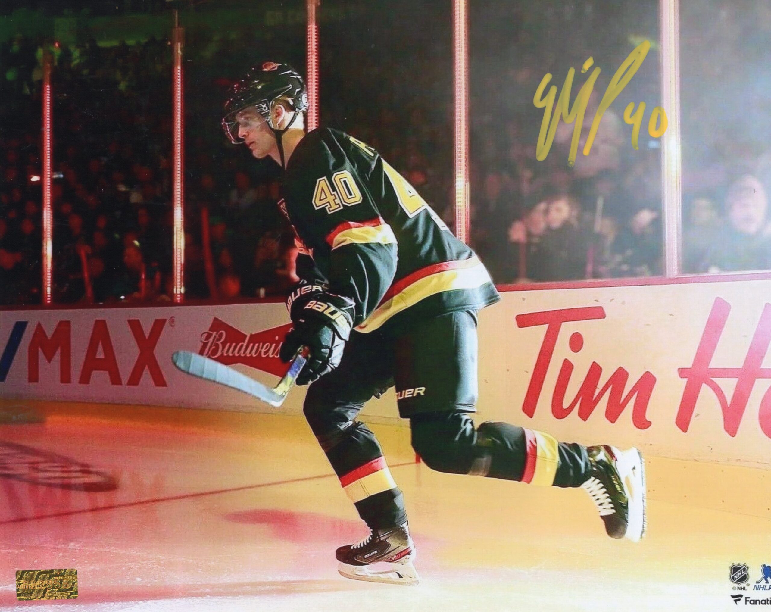 Elias Pettersson Vancouver Canucks Classic Black Jersey Autographed 8x10 Photo