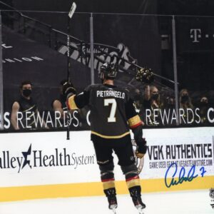 Alex Pieterangelo Vegas Golden Knights Waving Stick To Crowd Autographed 8x10 Photo