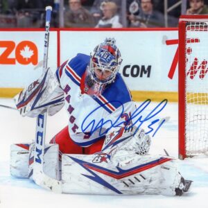 Igor Shesterkin New York Rangers Making A Save Autographed 8x10 Photo