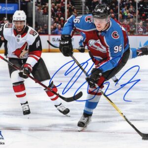 Mikko Rantanen Colorado Avalanche Shooting Pose Autographed 8x10 Photo