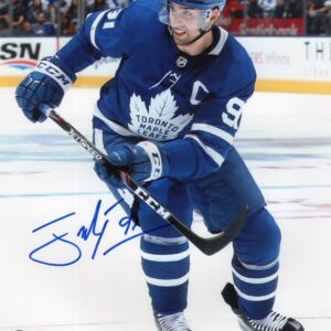 John Tavares Toronto Maple Leafs Skating Pose Autographed 8x10 Photo