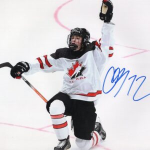 Gavin McKenna Team Canada World Juniors Autographed 8x10 Photo
