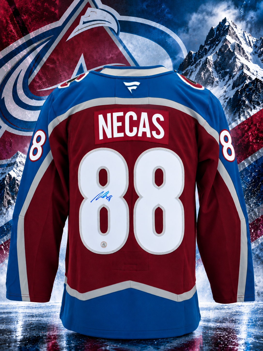Martin Necas Autographed Colorado Avalanche Fanatics Premium Jersey