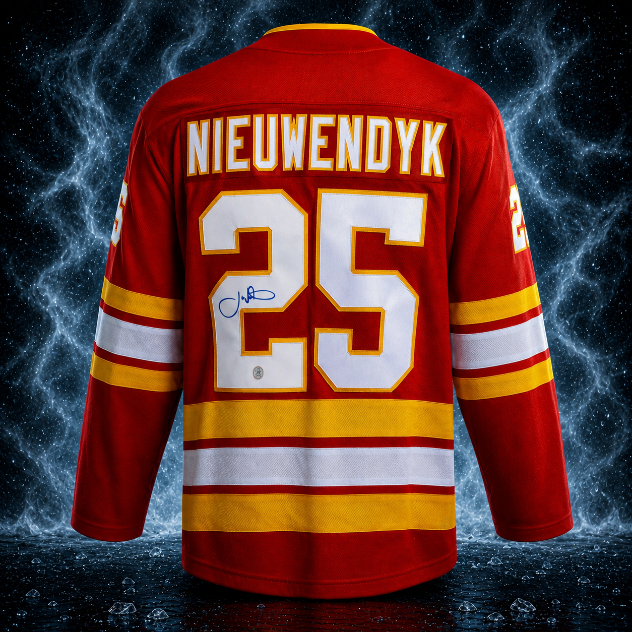 Joe Nieuwendyk Calgary Flames Autographed 1989 Stanley Cup Fanatics Jersey