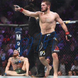 Khabib Nurmagomedov UFC Pointing Autographed 8x10 Photo