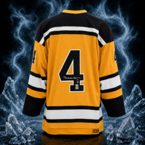 Bobby Orr Autographed Boston Bruins Yellow Vintage CCM Jersey