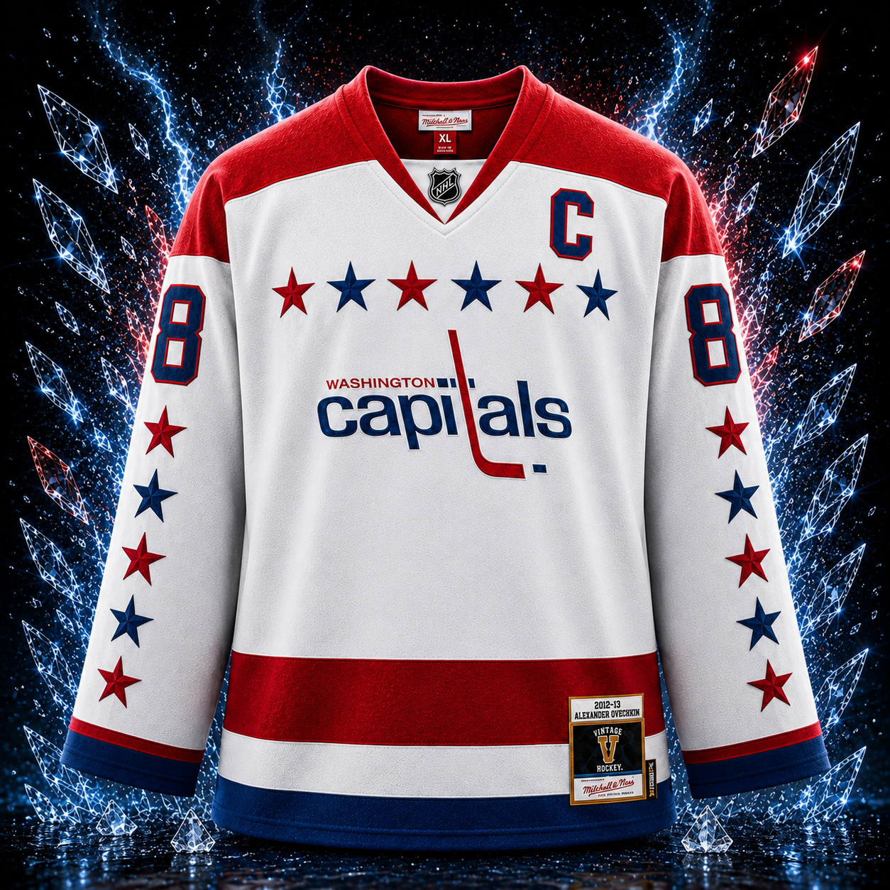 Alexander Ovechkin Washington Capitals Autographed 2012-13 White Alternate Mitchell & Ness Replica Jersey - Image 2