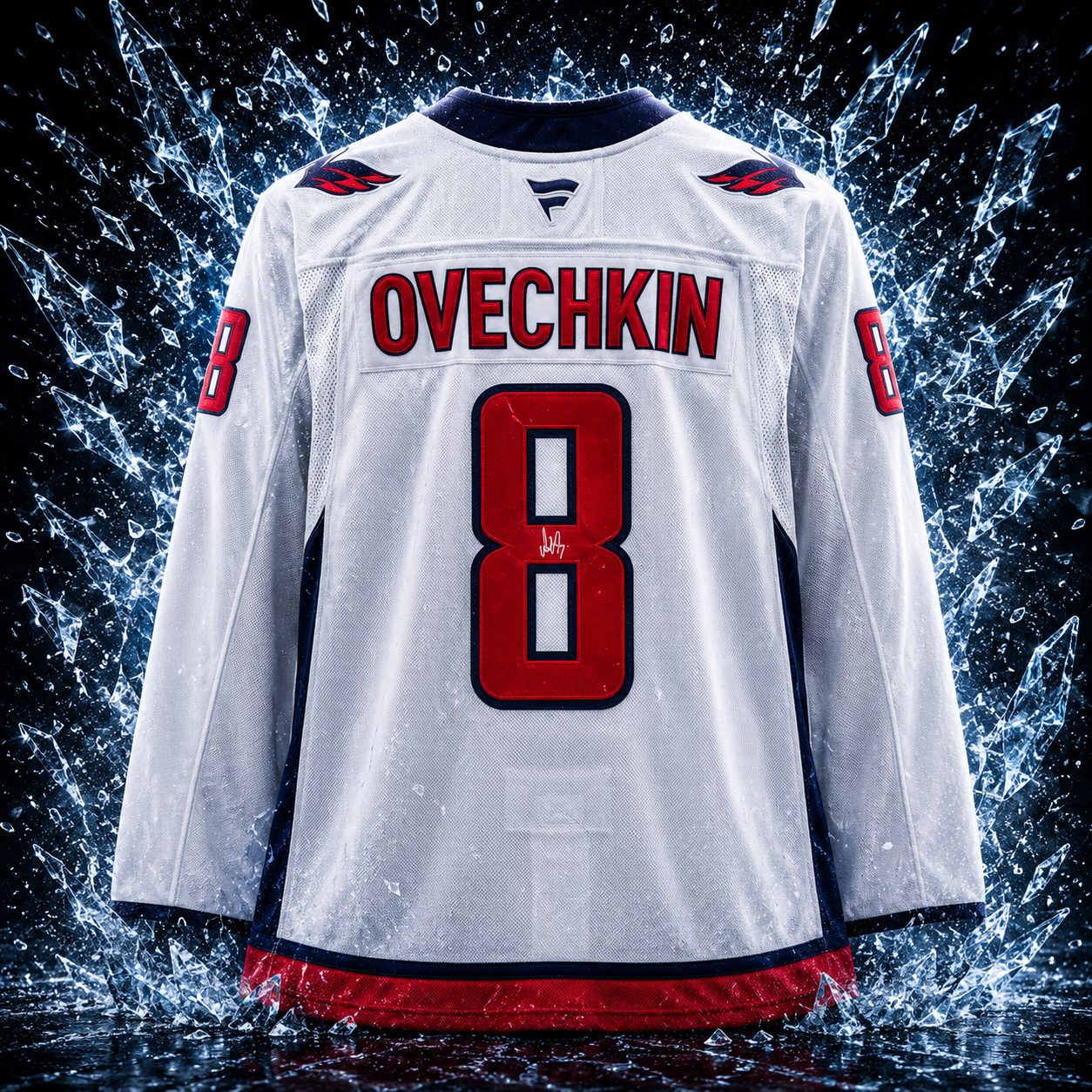 Alexander Ovechkin Washington Capitals Autographed White Road Fanatics Premium Jersey