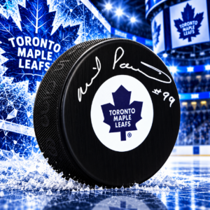 Wilf Paiement Autographed Toronto Maple Leafs Hockey Puck