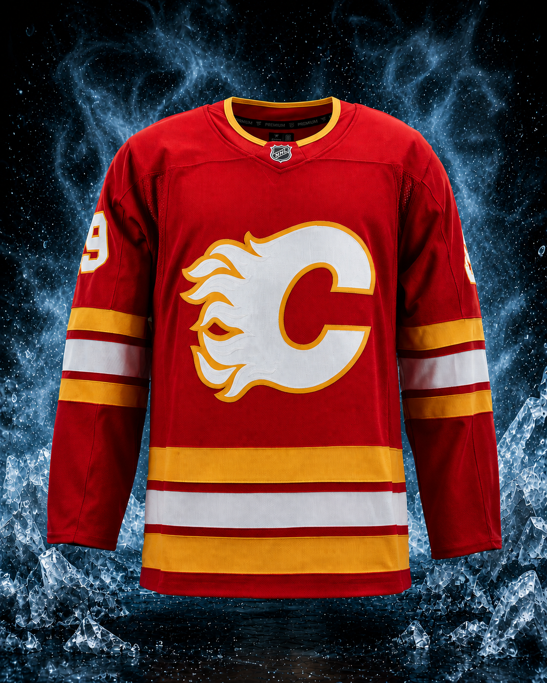 Zayne Parekh Autographed Calgary Flames Fanatics Premium Jersey - Image 2