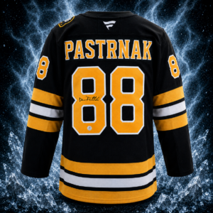 David Pastrnak Autographed Boston Bruins Fanatics Premium Jersey