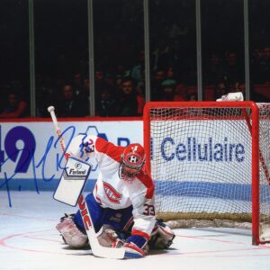 Patrick Roy Montreal Canadiens Covering The Puck Autographed 8x10 Photo