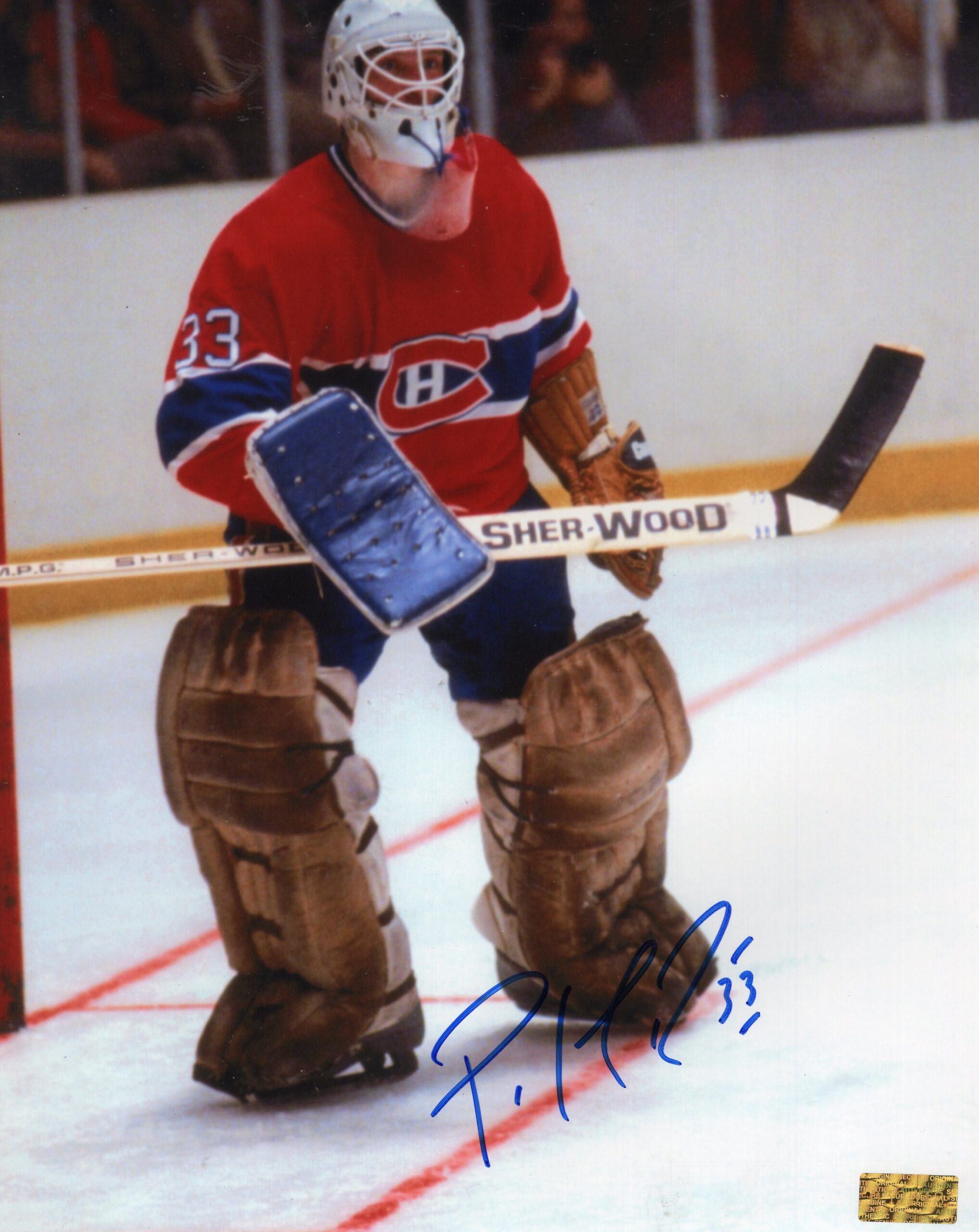 Patrick Roy Montreal Canadiens Rookie Season Autographed 8x10 Photo