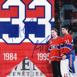 Patrick Roy & Carey Price Montreal Canadiens Retirement Ceremony Autographed 8x10 Photo