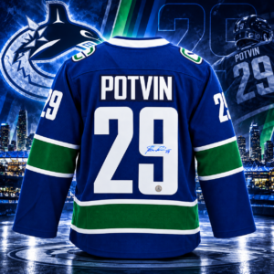 Felix Potvin Autographed Vancouver Canucks Fanatics Breakaway Jersey