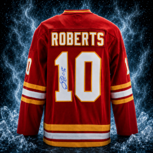 Gary Roberts Autographed Calgary Flames Fanatics Throwback Jersey