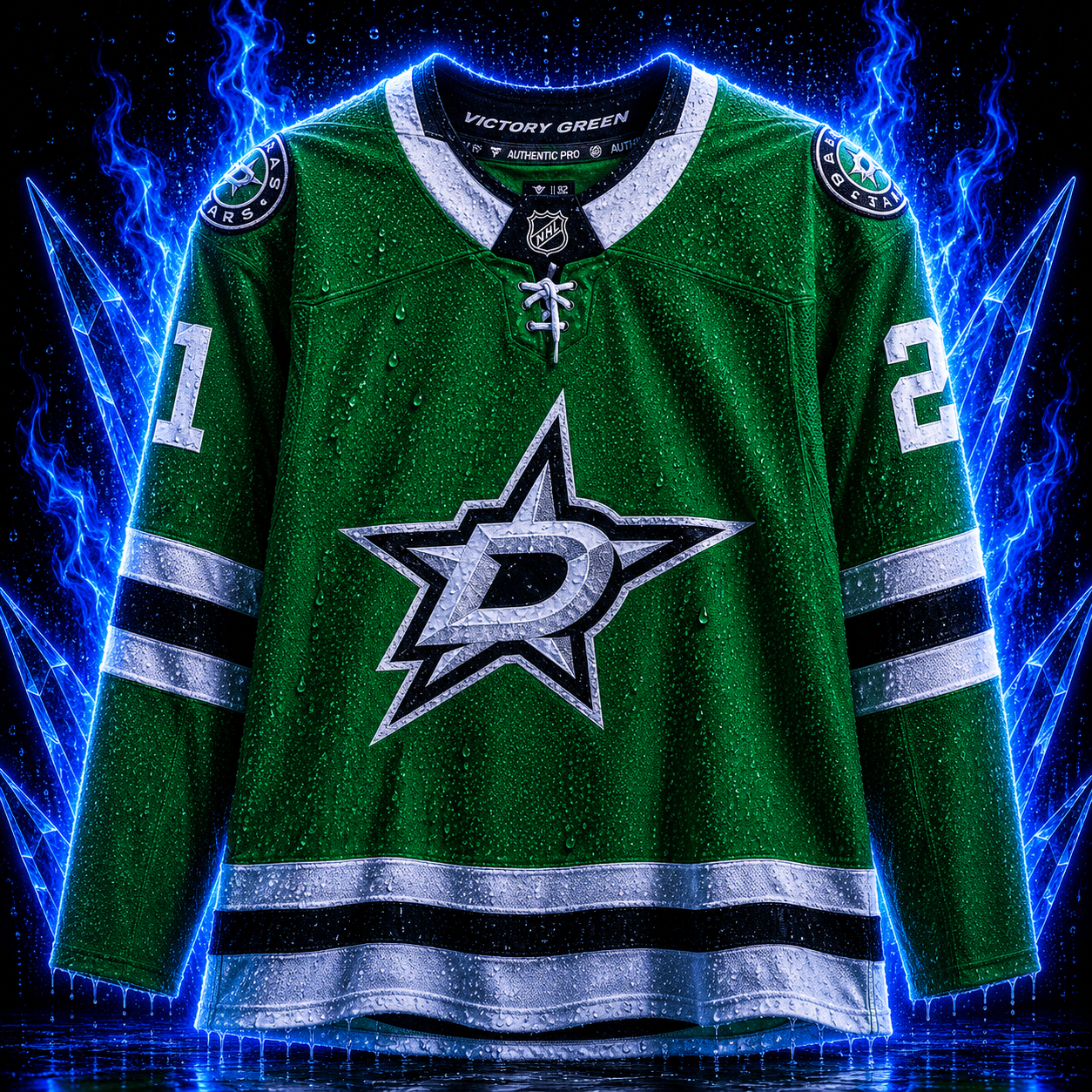 Jason Robertson Dallas Stars Autographed Kelly Green Fanatics Authentic Pro Jersey - Image 2