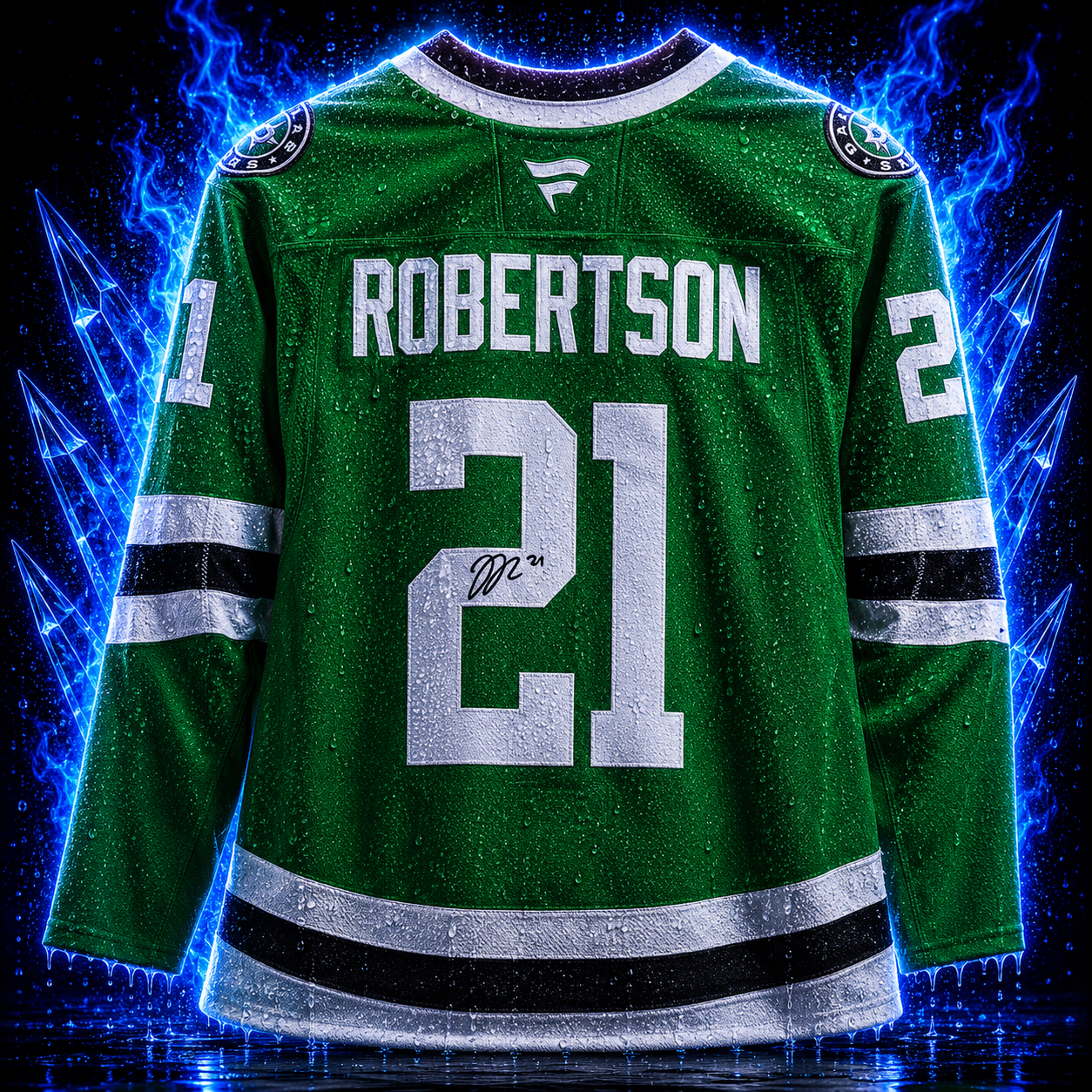 Jason Robertson Dallas Stars Autographed Kelly Green Fanatics Authentic Pro Jersey