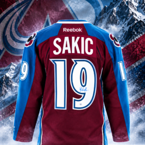 Joe Sakic Autographed Colorado Avalanche Vintage Reebok Jersey