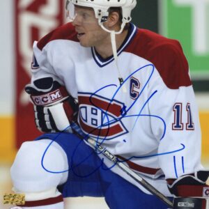 Saku Koivu Montreal Canadiens Taking a Knee Autographed 8x10 Photo