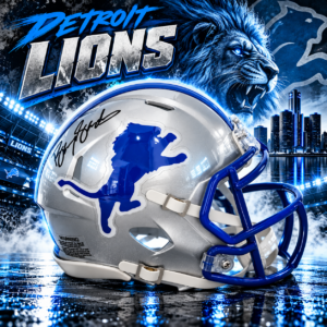 Barry Sanders Detroit Lions Autographed Riddell 1983-2002 Throwback Speed Mini Helmet