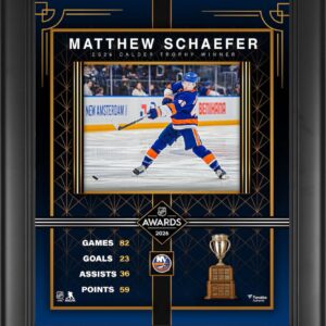 Matthew Schaefer New York Islanders Framed 13" x 16" 2026 Calder Trophy Winner Collage