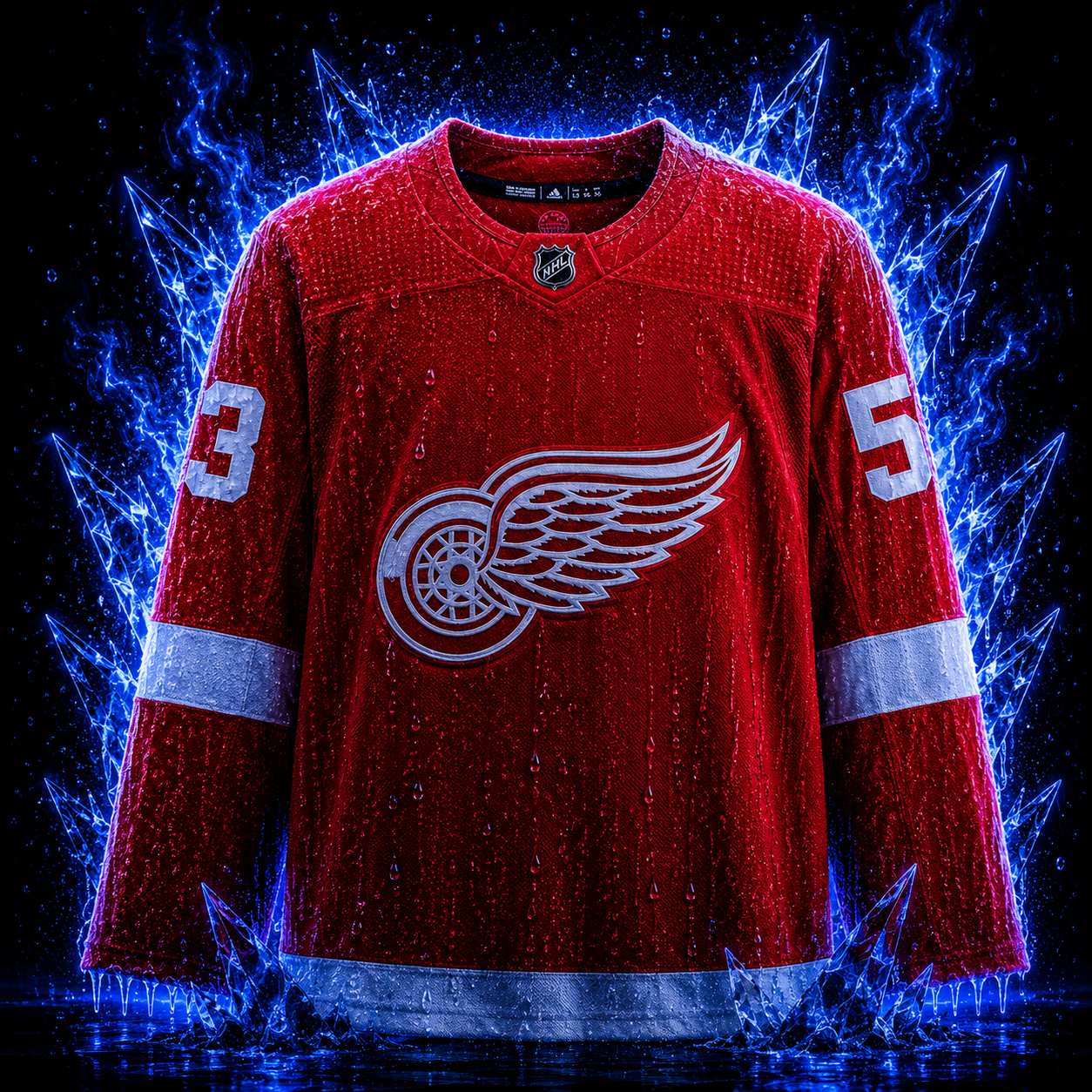 Moritz Seider Red Detroit Red Wings Autographed adidas Authentic Jersey - Image 2