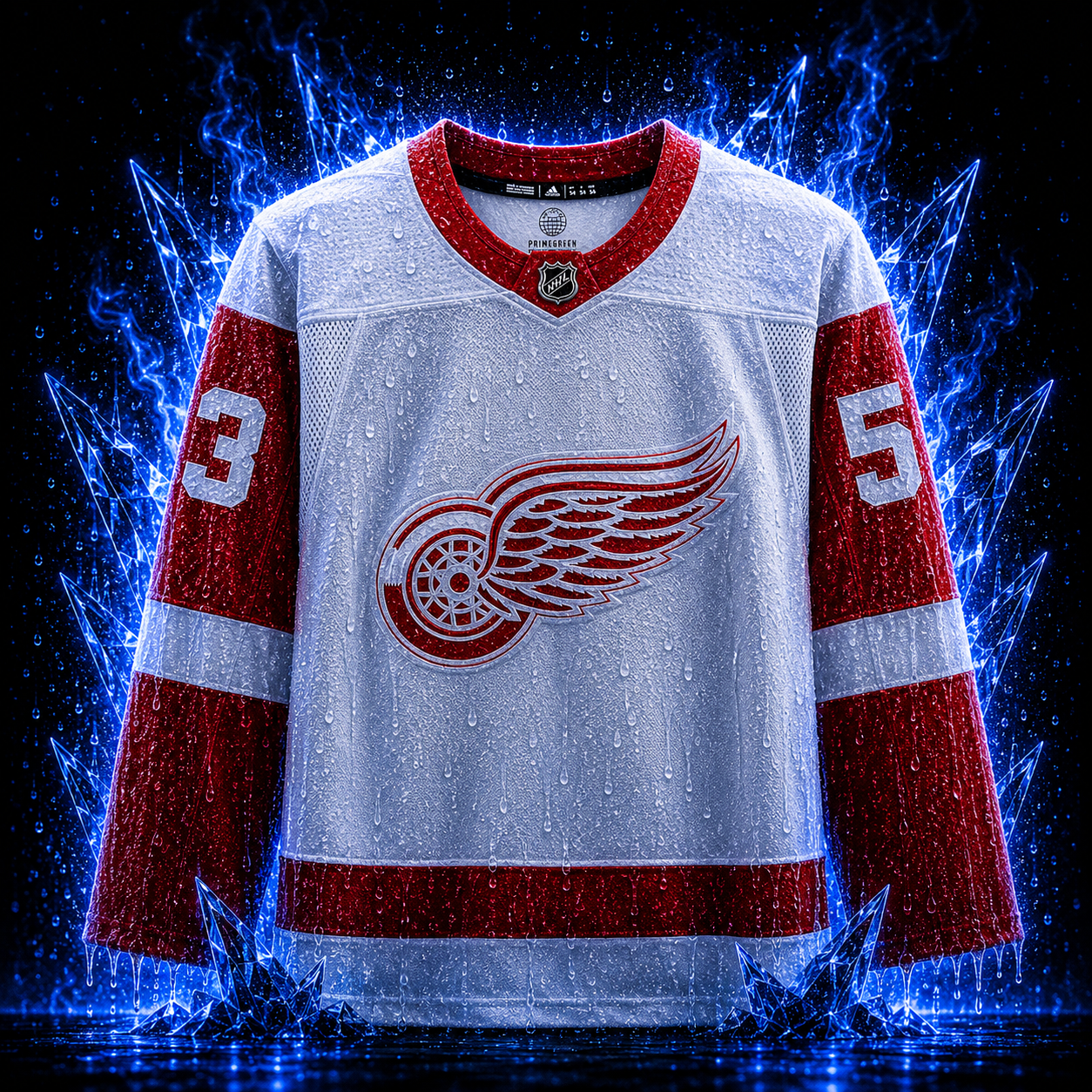 Moritz Seider White Detroit Red Wings Autographed adidas Authentic Jersey - Image 2