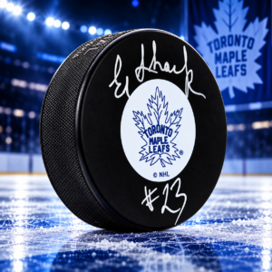 Eddie Shack Autographed Toronto Maple Leafs Hockey Puck