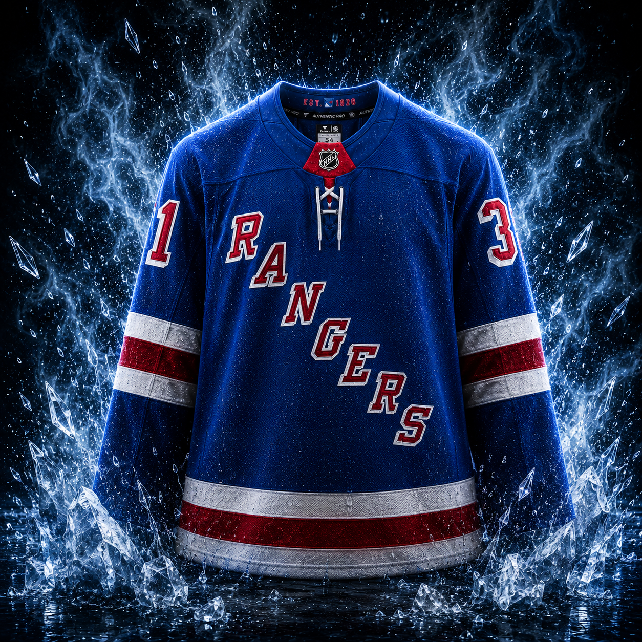 Igor Shesterkin New York Rangers Autographed Blue Fanatics Authentic Pro Jersey - Image 2