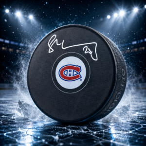Juraj Slafkovsky Montreal Canadiens Autographed Hockey Puck