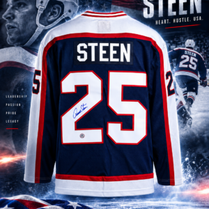 Thomas Steen Autographed Winnipeg Jets Fanatics Throwback Jersey