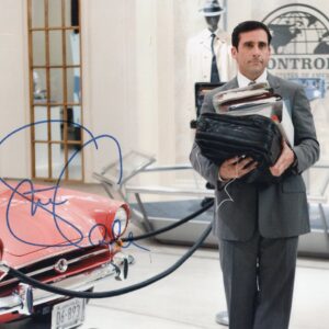 Steve Carrell Autographed Grey Suit 8x10 Photo