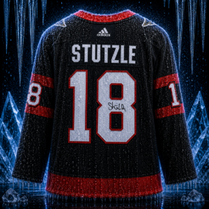 Tim Stutzle Ottawa Senators Autographed Black Adidas Authentic Jersey