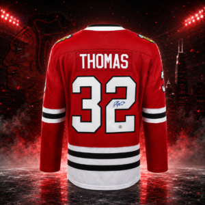 Steve Thomas Autographed Chicago Blackhawks Red Fanatics Breakaway Jersey