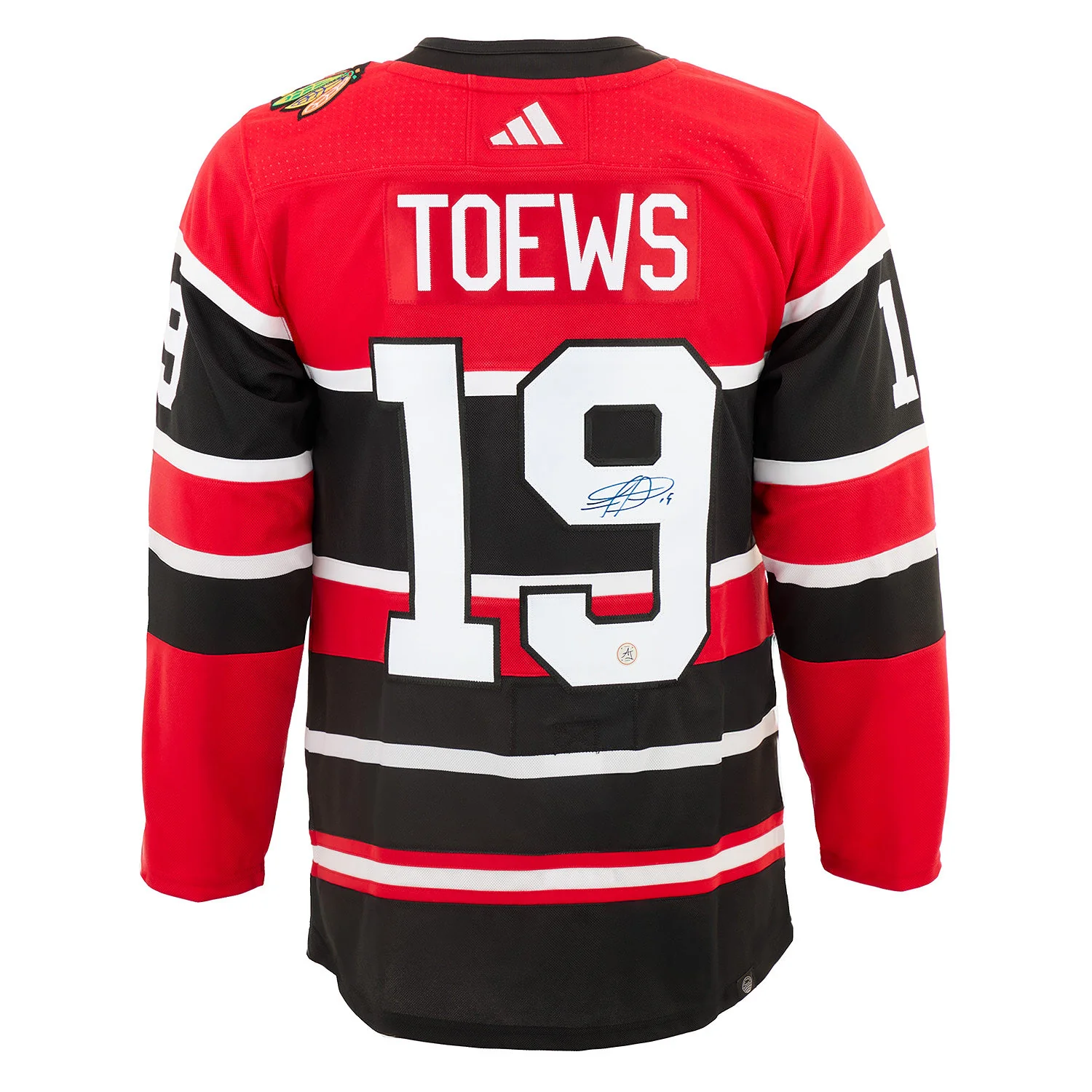Jonathan Toews Chicago Blackhawks Autographed Reverse Retro 2.0 adidas Jersey - Image 4