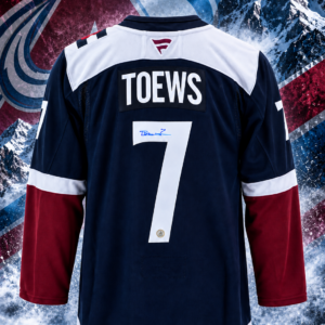 Devon Toews Colorado Avalanche Autographed Alternate Fanatics Premium Jersey
