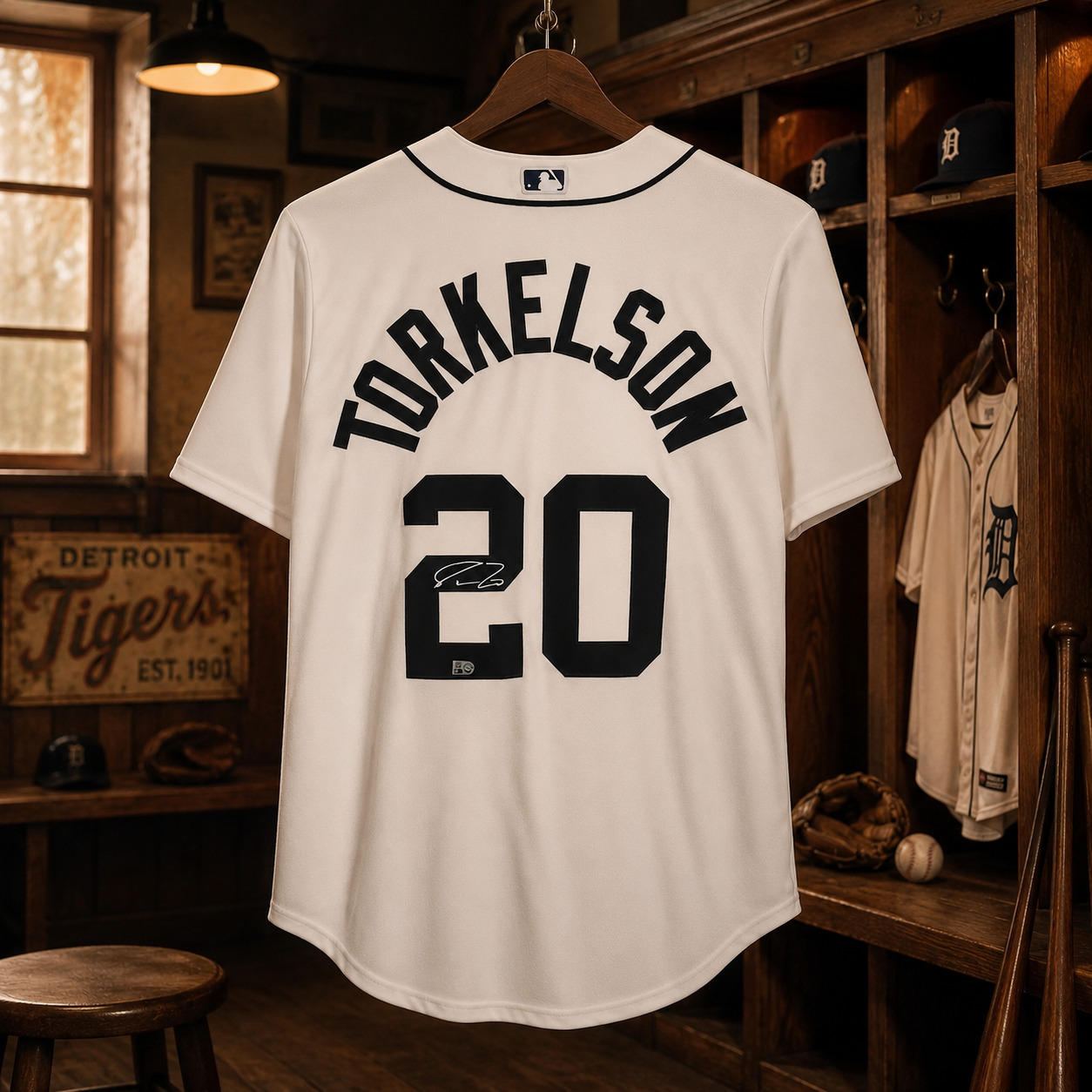 Spencer Torkelson White Detroit Tigers Autographed Nike Replica Jersey