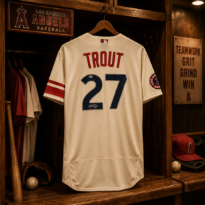 Mike Trout Los Angeles Angels Autographed City Connect Nike Authentic Jersey