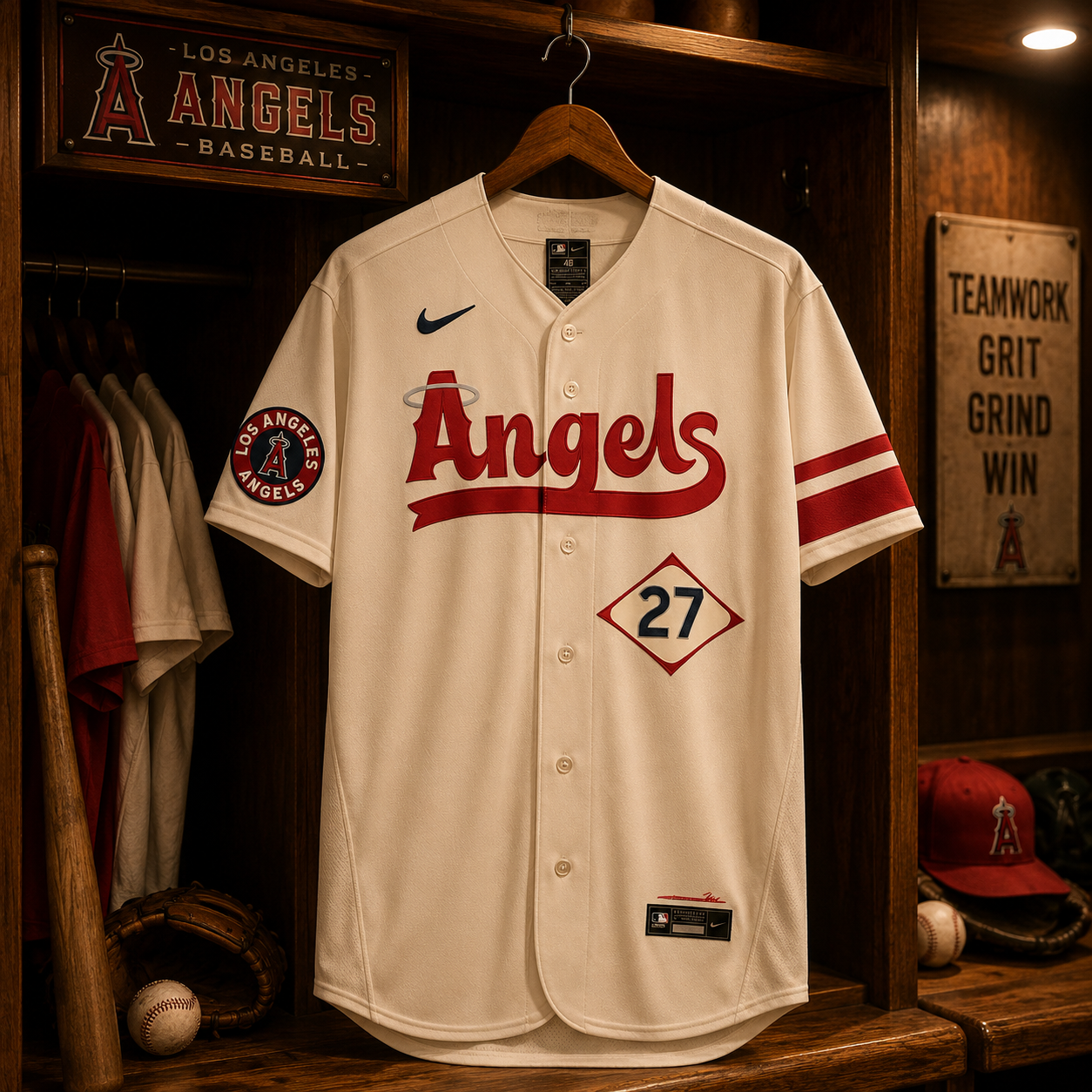 Mike Trout Los Angeles Angels Autographed City Connect Nike Authentic Jersey - Image 2